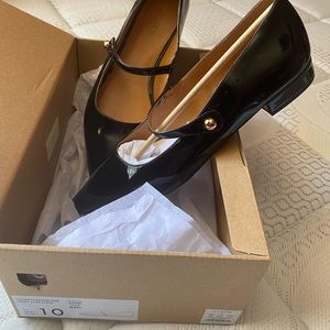 J Crew Mary Jane patent pointed toe flats